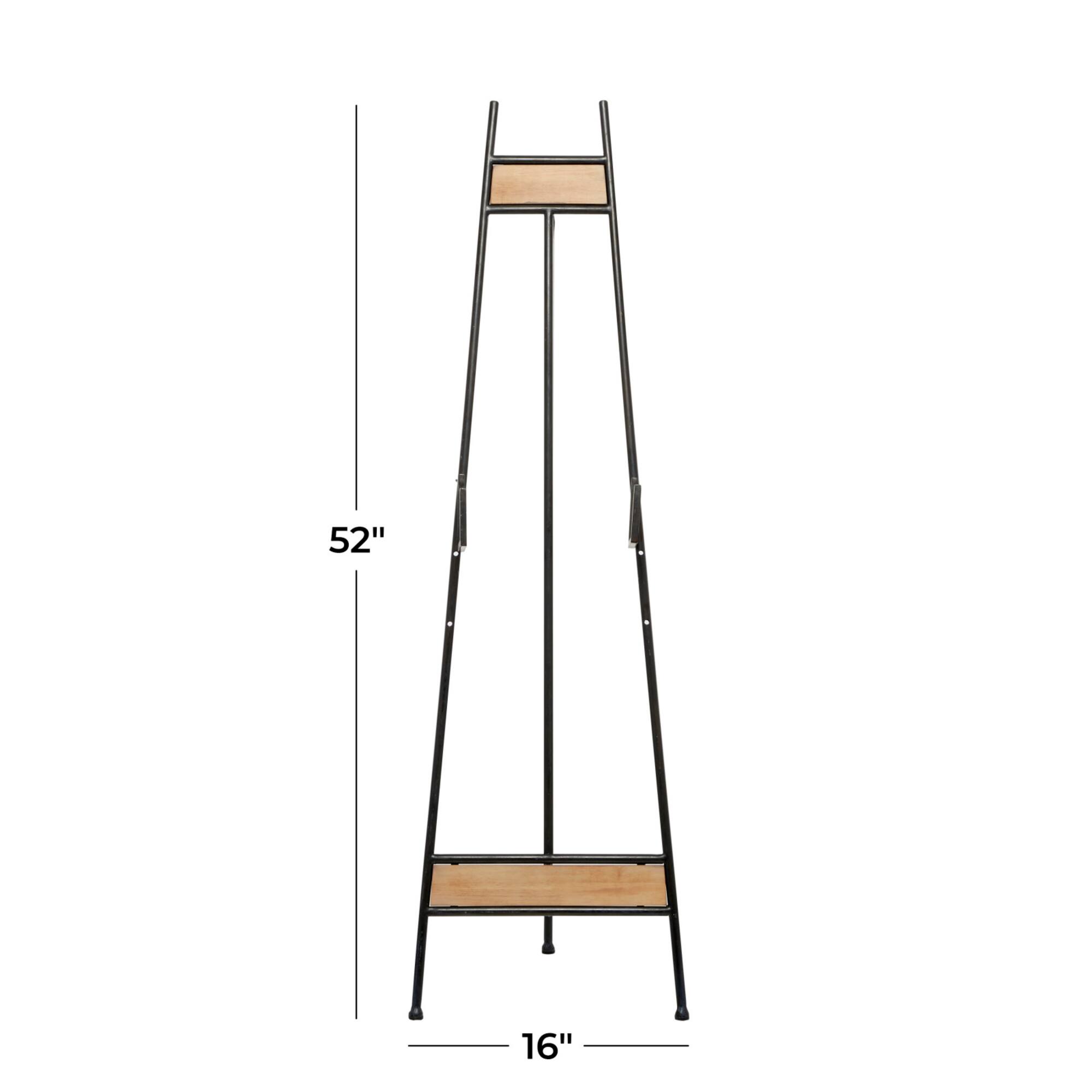 52" Black Iron Industrial Easel